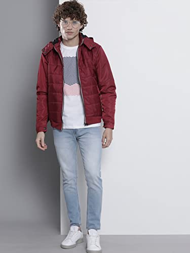 The Indian Garage Co Men Slim Fit Solid Puffer Jackets - Image 7