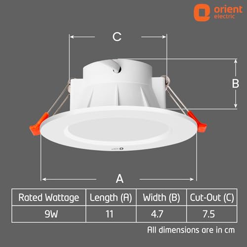 Orient Electric Polycarbonate 9W Led