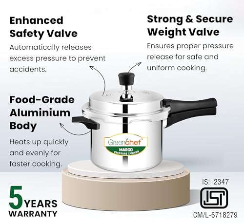 GREENCHEF Marco Aluminium Pressure Cooker