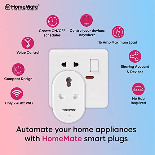 HomeMate WiFi Smart Plug Socket