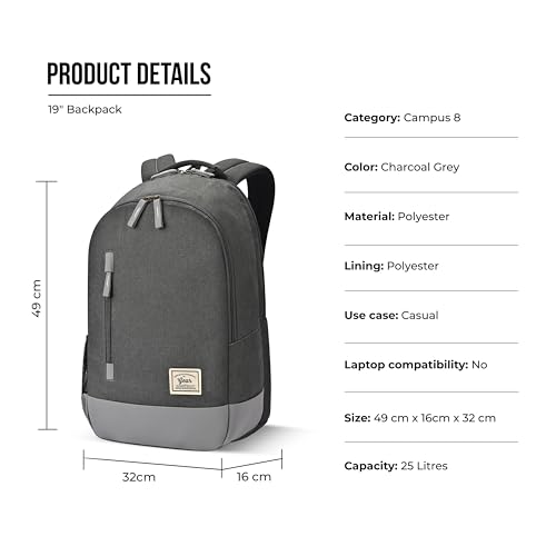 Gear Classic 25 ltrs Charcoal