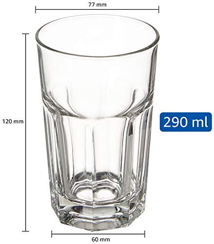 Solimo Glass Tumblers, Set of 6 (290ml each) - Image 5
