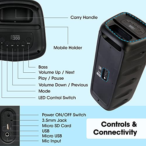 ZEBRONICS Barrel 200 Bluetooth 5.0