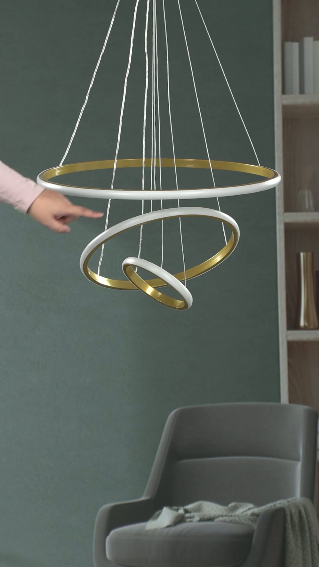 Desidiya® Modern Double 3-Ring LED