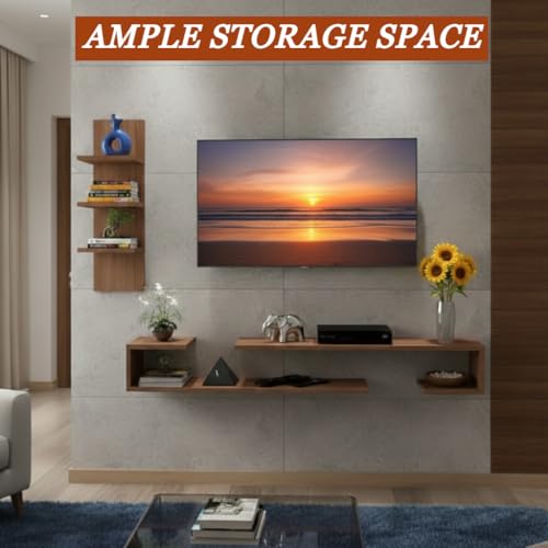 Wudyhub Engineered Wood TV Entertainment