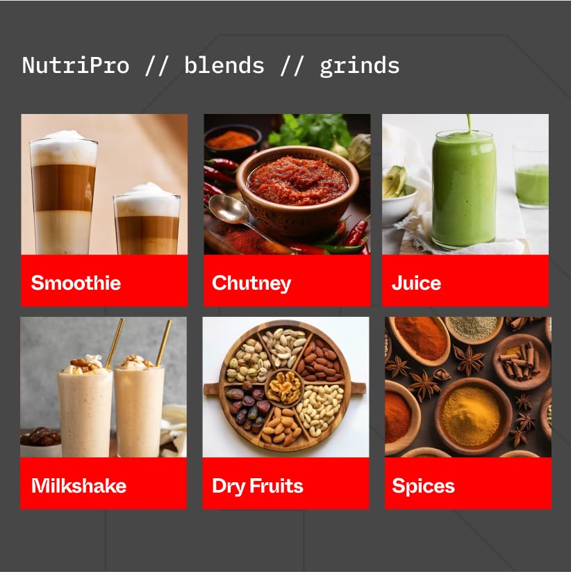 Nutripro Juicer Mixer Grinder Smoothie