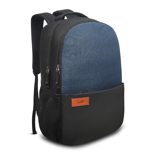 Skybags 18L Evo 4 Compartment Laptop Backpack Black & Navy - Image 3