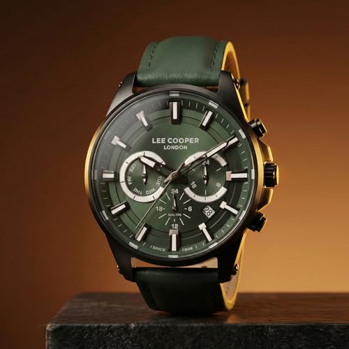 Lee Cooper Analog Green Dial Men's Watch-LC07525.677 - Image 2