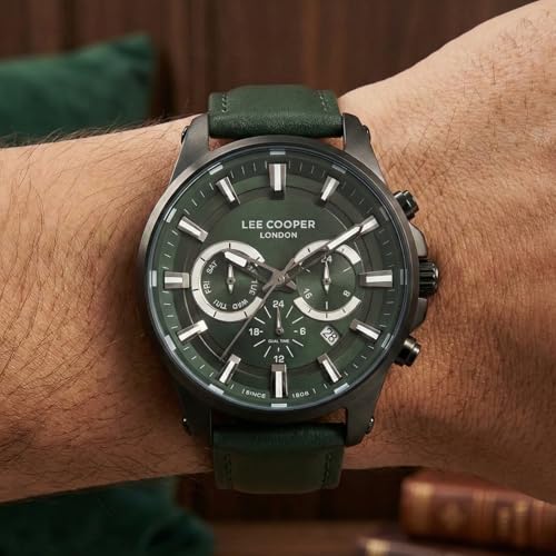 Lee Cooper Analog Green Dial Men's Watch-LC07525.677 - Image 5