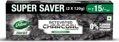 Dabur Herbal Activeted Charcoal Toothpaste 240gm Toothpaste(240 g) - Image 2
