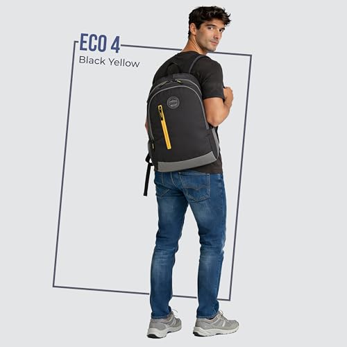 Gear 19 Ltrs Black and Yellow Backpack (BKPECOBP40112) - Image 3