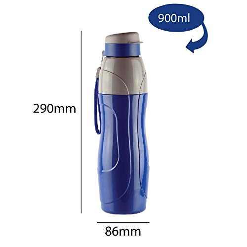 Cello Puro Sports 900 | Plastic Water Bottle, 730 ml, Blue (Pack of 1) - Image 3