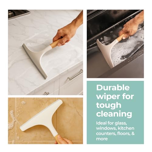 Lifelong Silicone Wiper with Wooden