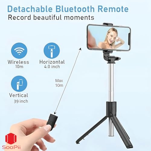 SOOPII 3-in-1 Selfie Stick
