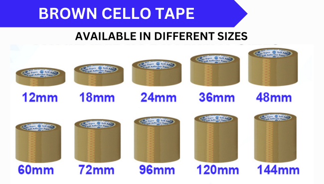 VCR Self Adhesive Brown Cello
