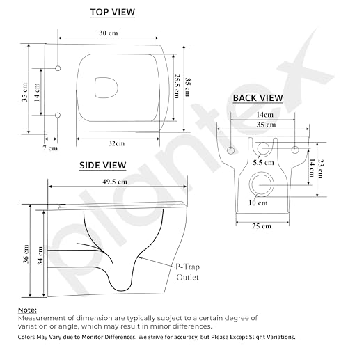 Plantex Commode for Toilet/Ceramic Western