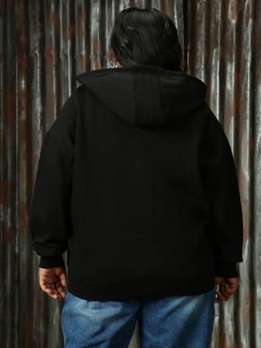 High Star Women Solid Cotton Regular Fit Hood Long Sleeve Sweatshirts - Image 5