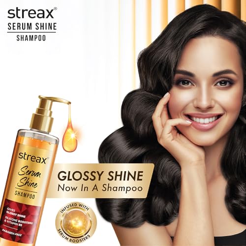 Streax Serum Shine Shampoo, 490ml