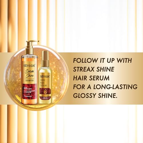 Streax Serum Shine Shampoo, 490ml