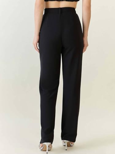 KOTTY Women Polyester Blend Solid Trousers - Image 4