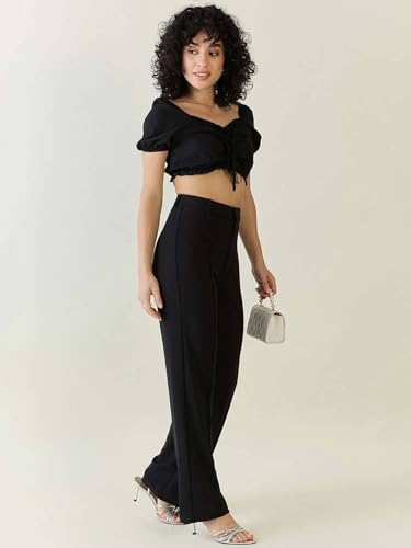 KOTTY Women Polyester Blend Solid Trousers - Image 5
