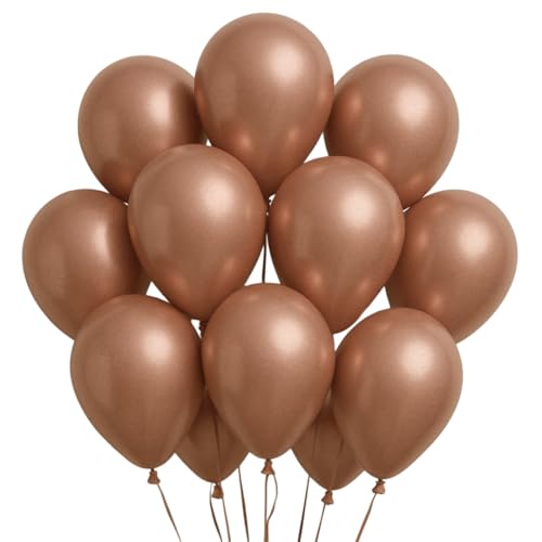 Just Party Metallic Balloons - Pack of 25 (Rosegold)