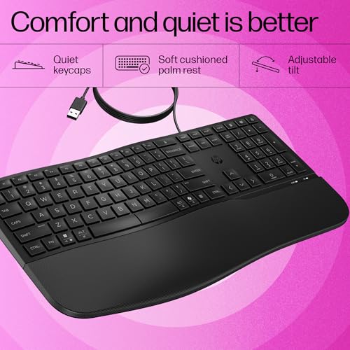 HP 480 Comfort Wired Keyboard