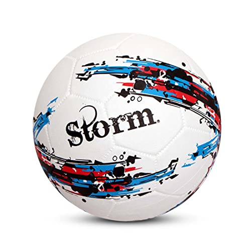 Nivia Storm Football - Size 5 (White), Rubber - Image 6
