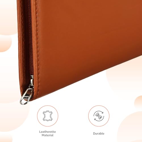 Amazon Basics Leatherette Document Files