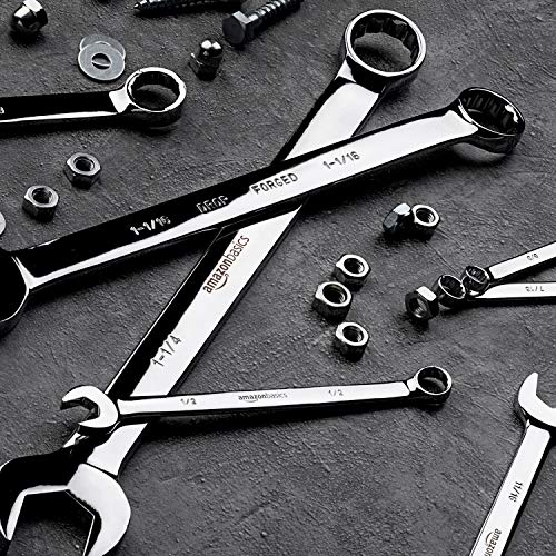 amazon basics V-Groove Combination Wrench Set - SAE, 14-Piece - Image 6