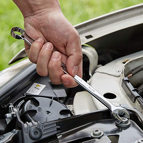 amazon basics V-Groove Combination Wrench Set - SAE, 14-Piece - Image 7