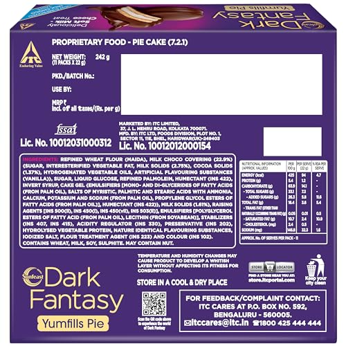 Sunfeast Dark Fantasy Yumfills Whoopie Pie, Chocolate Chip, 253g - Image 4