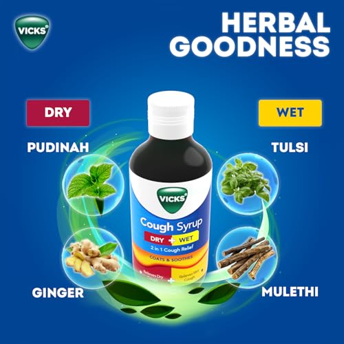 Vicks Cough Syrup, 100ml Bottle