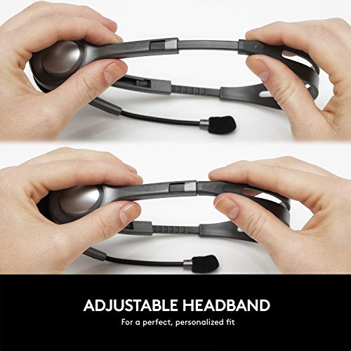 Logitech H111 Wired On Ear Headphones With Mic Black - Image 5