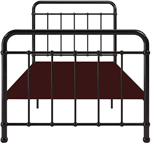 APRODZ Marks Twin Size Metal Bed (Metal - Black Powdercoated) - Image 5