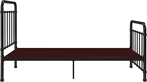 APRODZ Marks Twin Size Metal Bed (Metal - Black Powdercoated) - Image 6