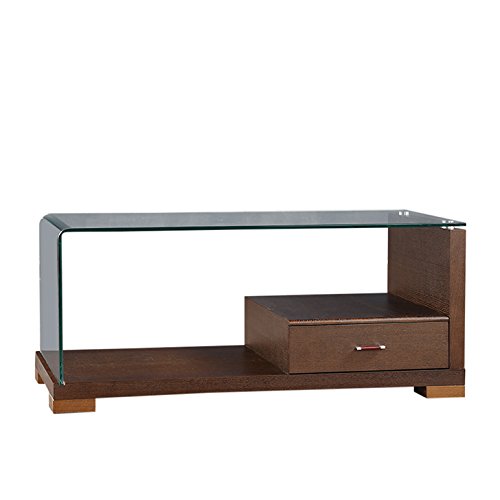 HomeTown Emily Glass Center Table in Dark Brown Colour - Image 5