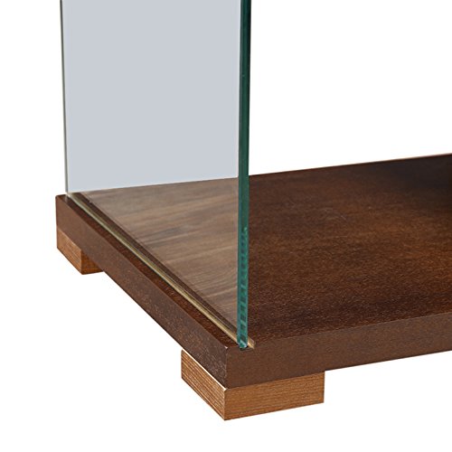 HomeTown Emily Glass Center Table in Dark Brown Colour - Image 6