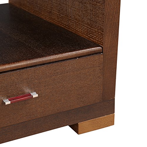 HomeTown Emily Glass Center Table in Dark Brown Colour - Image 7