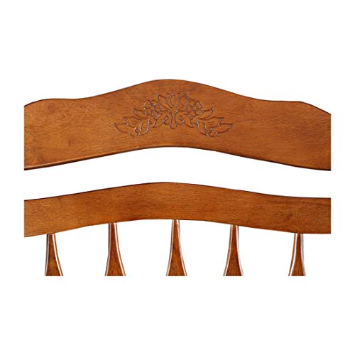 HomeTown Darwin Solid Wood Rocking Chair in Walnut Colour - Image 7