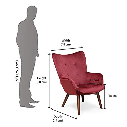 @home By Nilkamal Leisure Chair (Red) - Image 2