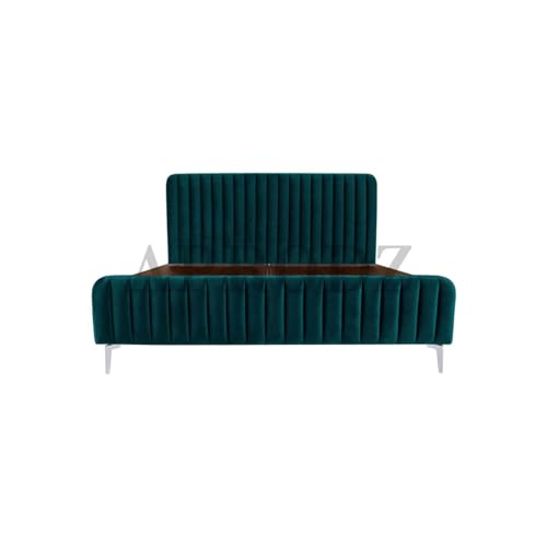 APRODZ Fluted Velvet Upholstered King