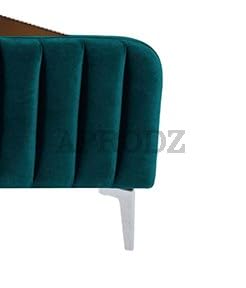 APRODZ Fluted Velvet Upholstered King