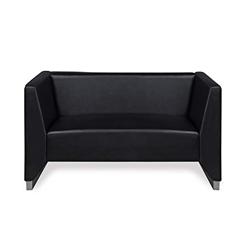 Nilkamal Reed 2 Seater Sofa, Black - Image 3
