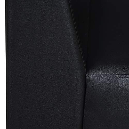 Nilkamal Reed 2 Seater Sofa, Black - Image 4