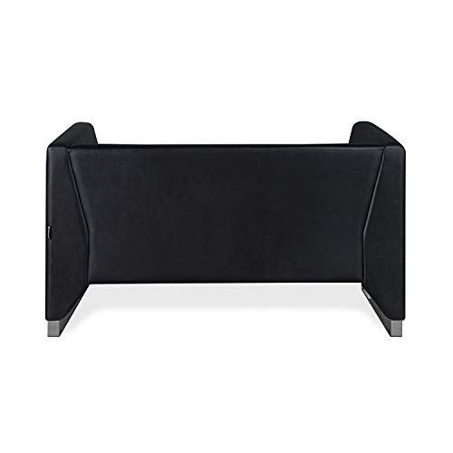 Nilkamal Reed 2 Seater Sofa, Black - Image 6