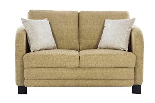 HomeTown Grace Fabric Two Seater Sofa in Olive Colour - Image 4