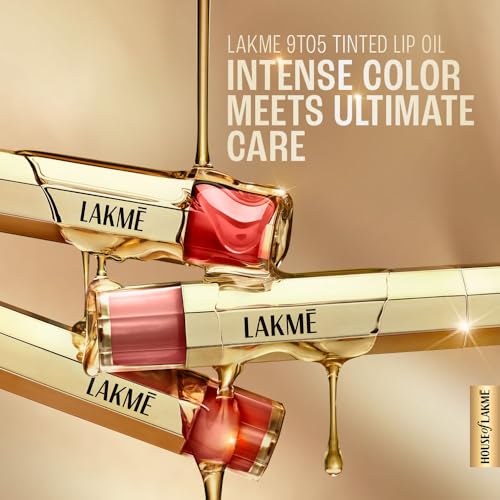 Lakme 9to5 Overtime Shine Tinted Lip Oil - Berry Bling 5.3ml - Image 4