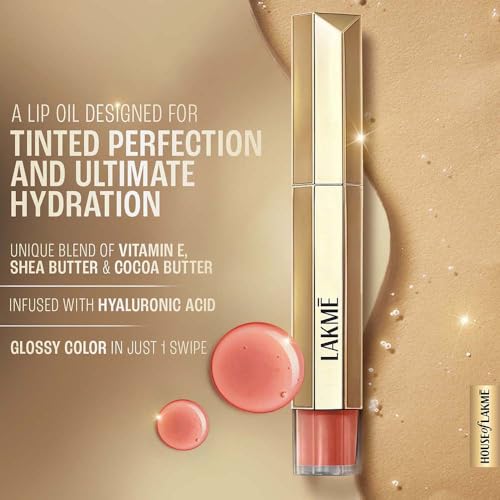 Lakme 9to5 Overtime Shine Tinted Lip Oil - Berry Bling 5.3ml - Image 5