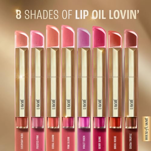 Lakme 9to5 Overtime Shine Tinted Lip Oil - Berry Bling 5.3ml - Image 7